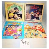 4 Vintage Kids Vinyl Records