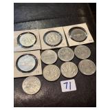 Eleven Canada  1970's Dollar Coins Provinces