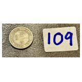 1892 Hong Kong 10 Cent Silver Coin British Colony