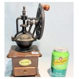 Cast Iron & Wood Coffee Grinder