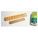 Two Vintage Boxwood Folding Rulers