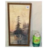 Indigenous Art Watercolor Signed & Dated 1927