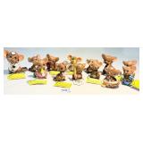 13 Vintage Josef Original Mouse Village Figures