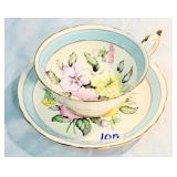 Paragon Pansies Double Warrant Teacup & Saucer