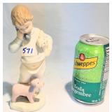 NAO By Lladro Boy With Puppy Figurine