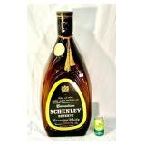 Vintage Glass Schenley Whiskey Bottle
