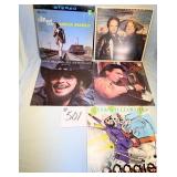 Five Vintage Country & Western Vinyl Records