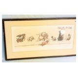 Boris O'Klein 1893-1985 Dirty Dogs of Paris Signed