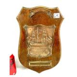 1905 Military Lord Nelson HMS Victory Plaque