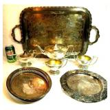 7 Piece Antique Silver Plate Lot