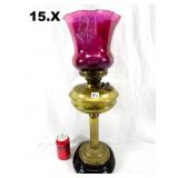 27' Tall Victorian Oil Lamp