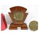 2 Large Brass 3' Heinz Foods Founder Coins