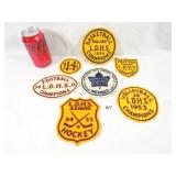 7 Vintage Cloth Sports Patches