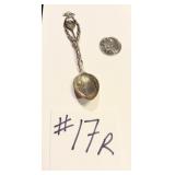 Early Tennis Sterling Silver Souvenir Spoon