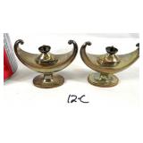 2 Sterling 'George V' Table Lighters