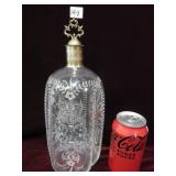 Large 11ï¿½' Victorian Glass Perfume Scent Bottle