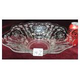 Cambridge Glass 'Rose Point' Depression Bowl