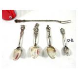 5 Antique Sterling Serving Pieces