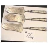 3-800 Silver Cake Servers