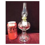 9th of 10 Bullseye Glass Antique Oil Lamps