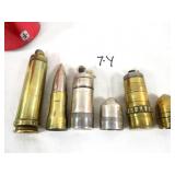 3 Military Trench Art Bullet Lighters