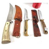 3 Hunting Knife Lot