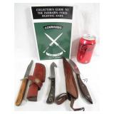 3 Hunting Knife & Collector Guide Lot