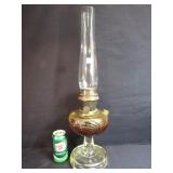 Vintage Aladdin Washington Drape Glass Oil Lamp