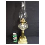 Beautiful Victorian Bulls Eye Composite Oil Lamp
