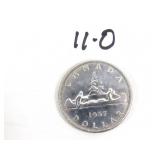 1957 Canadian Silver Dollar