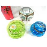 3 Piece Antique Ladies Jewel Box Lot