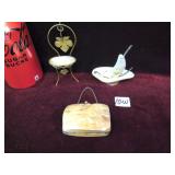 3 Pieces of Vintage Shell Art