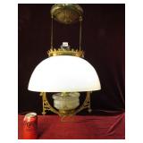 Victorian Hanging Ceiling Oil Lamp