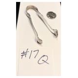 Antique Wallace Sterling Silver Claw Sugar Tongs