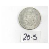 1962 Canadian Silver Half Dollar Coin