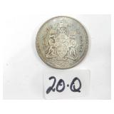 1962 Canadian Silver Half Dollar Coin