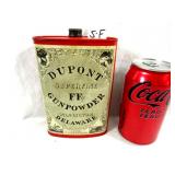 Early 1900's Dupont Superfine FF. Gunpowder Tin