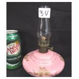 Hand Painted Antique Miniature Oil Lamp