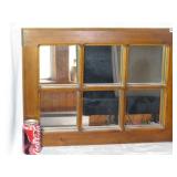 6 Pane Pine Window Mirror
