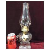7th of 10 Bullseye Glass Antique Oil Lamps