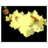 Light Green Satin Glass Victoiran Brides Basket