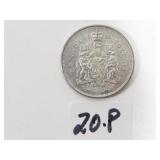 1962 Canadian Silver Half Dollar Coin