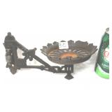 Ornate Victorian Cast Iron Plant/Oil Lamp Holder