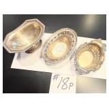 3 Sterling Silver Small Bowls