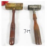 2 Antique Gun Black Powder Shot Measuring Tool