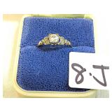 14KT Gold & Diamond Ladies Engagement Ring