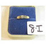 14KT Gold & Diamond Ladies Engagement Ring