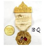 1920 Fire Engineers Badge & Medal