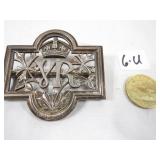 Sterling WWll Military Belt Buckle