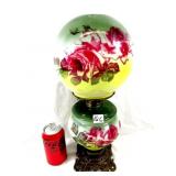 Hand Painted Antique Gone With The Wind Oil Lamp
